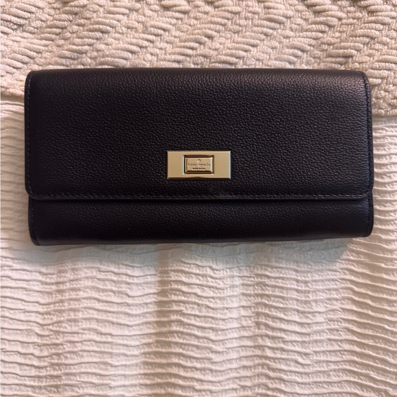 Kate Spade Black Leather Wallet - Picture 1 of 5